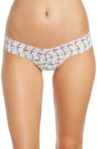 Shop Hanky Panky Twinkle Low Rise Thong In White Multi