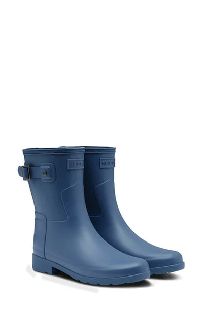 Shop Hunter Original Refined Short Waterproof Rain Boot In Octave