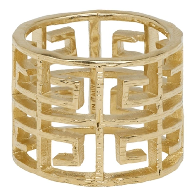 Shop Givenchy Gold 4g Ring In 710 Gold