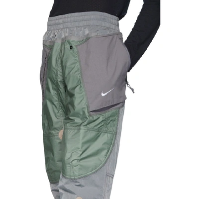 Shop Nike Grey Nrg Ispa Adjustable Track Pants In Wolf Grey