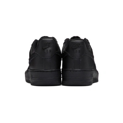 Shop Nike Black Air Force 1 Trainers In Black/black