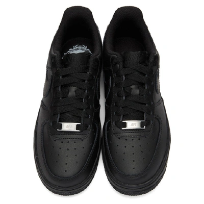 Shop Nike Black Air Force 1 Sneakers In Black/black