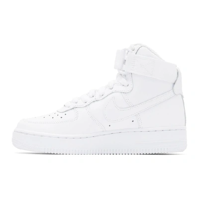 NIKE 白色 AIR FORCE 1 高帮运动鞋