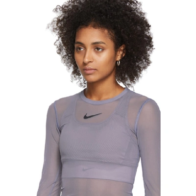 Shop Nike Purple City Ready Bodysuit In 512 Stellar