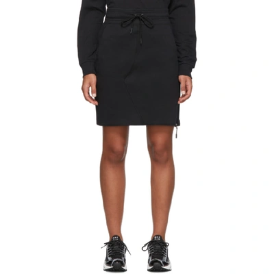 Shop Nike Black Tech Fleece Sportswear Skirt In 010 Black