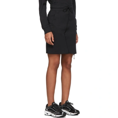 Shop Nike Black Tech Fleece Sportswear Skirt In 010 Black