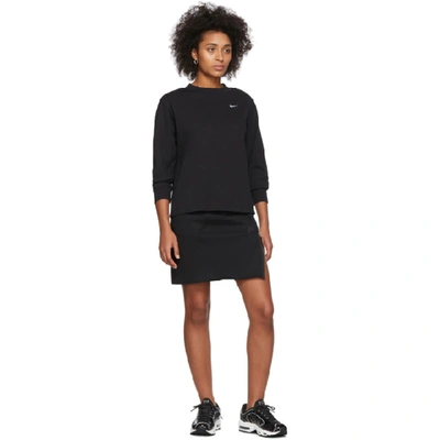 Shop Nike Black Tech Fleece Sportswear Skirt In 010 Black