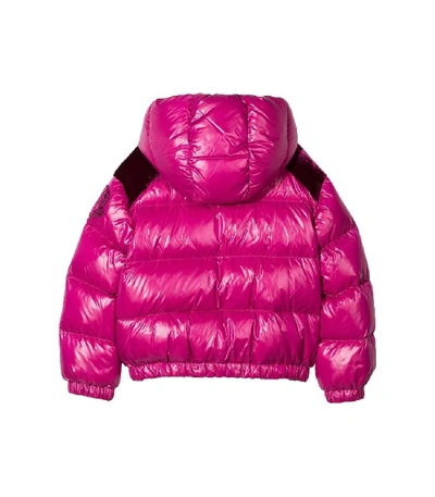 Shop Moncler Kids Pink Puffer Jacket