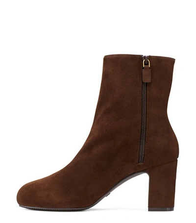 Shop Stuart Weitzman The Carolinda Boot In Walnut Brown S-suede