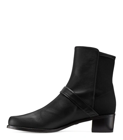 Shop Stuart Weitzman The Siella Boot In Black Nappa Leather