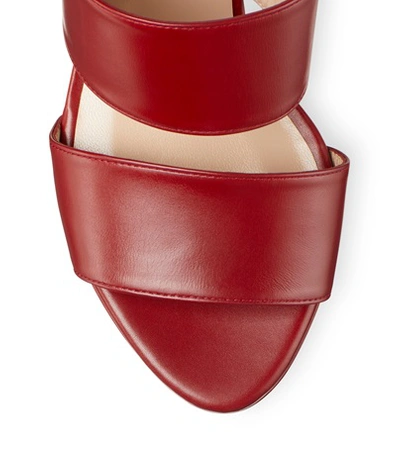 Shop Stuart Weitzman Ono In Chile Red Leather