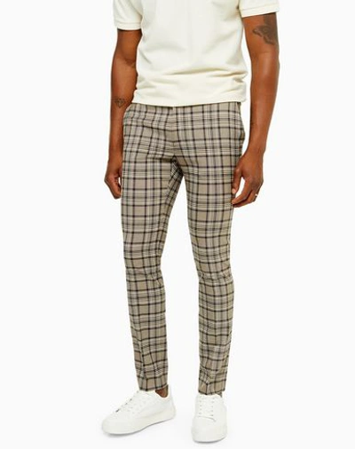 Shop Topman Casual Pants In Brown