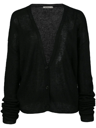 Shop Mes Demoiselles Shym Ribbed-knit Cardigan In Black