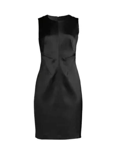 Shop Elie Tahari Dorit Sleeveless Sheath Dress In Black
