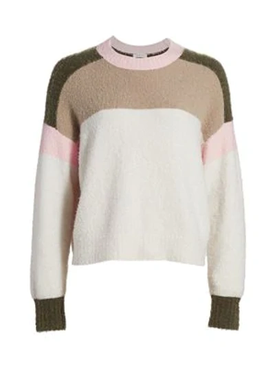 Shop Rag & Bone Lilou Colorblock Sweater In Silver Birch