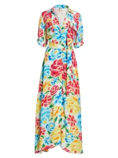 Shop All Things Mochi Women's Marie Silk Maxi Dress In Neutral