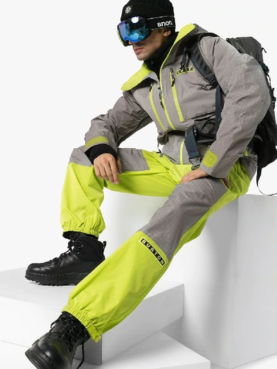 Shop Burton Grey Frostner Hooded Snowboarding Jacket