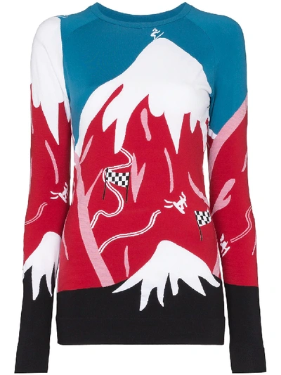 Shop Sweaty Betty Betty Ski Pattern Performance Top In Red