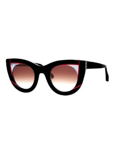 Shop Thierry Lasry Red And Black Wavvvy Sunglasses