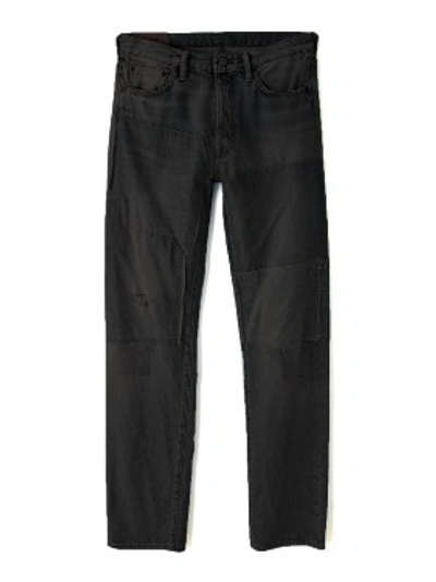 Shop Acne Studios Black Men's  Black 1996 Patch Jeans