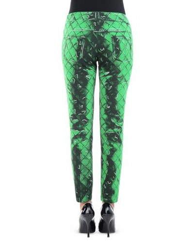 Shop Moschino Casual Pants In Green
