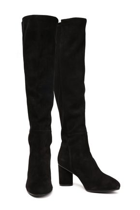 stuart weitzman stretch suede boots