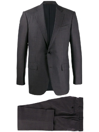 Shop Ermenegildo Zegna Einreihiger Anzug In Grey