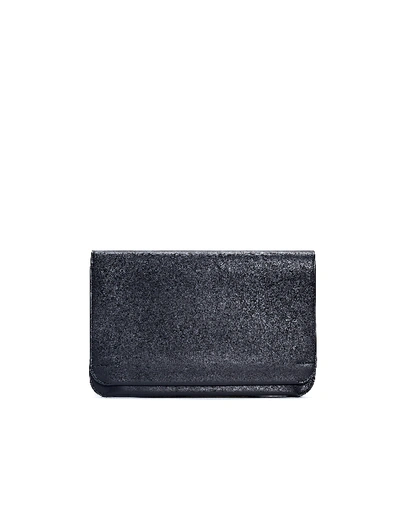 Shop Isaac Reina Black Leather Clutch