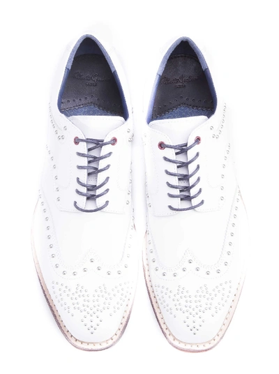 Shop Robert Graham Limited Edition Studded Golf Shoes In White