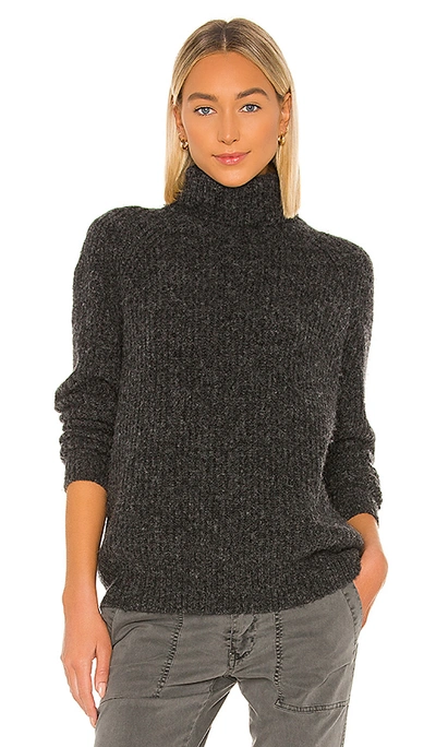 Shop Nili Lotan Douglass Sweater In Charcoal