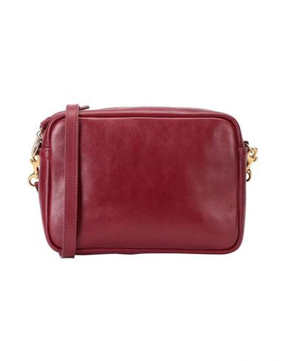 Shop Clare V Handbags In Maroon