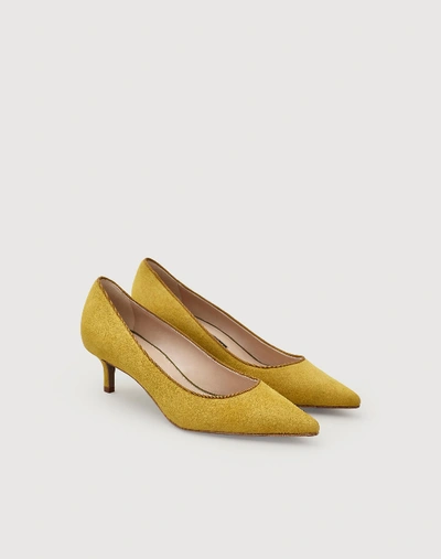 Shop Lafayette 148 Libbet Kitten Heel In Endive