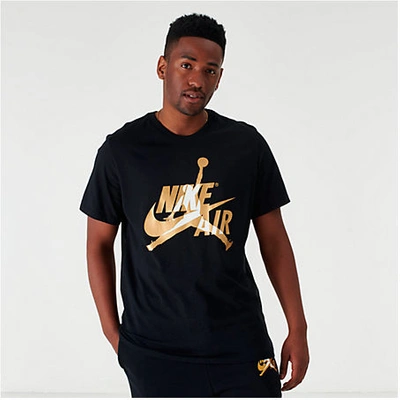 Shop Nike Jordan Men's Mashup Classics T-shirt In Black
