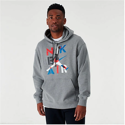 Shop Nike Jordan Men's Legacy Aj4 Hoodie In Grey