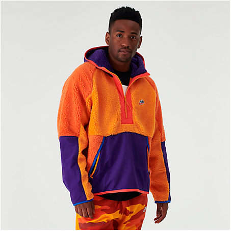 nike sherpa hoodie orange