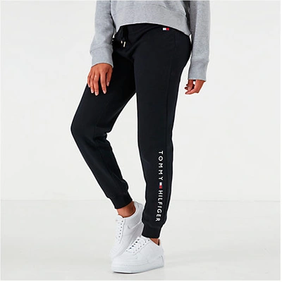 Tommy Hilfiger Women's Logo Jogger Pants In Black | ModeSens