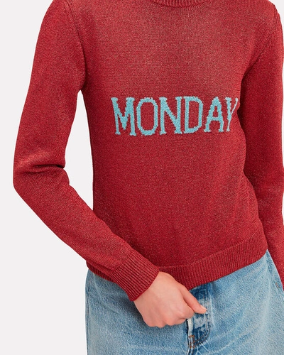 Shop Alberta Ferretti Monday Sweater In Red