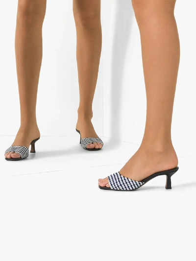 Shop Neous Blue Talum 60 Gingham Sandals