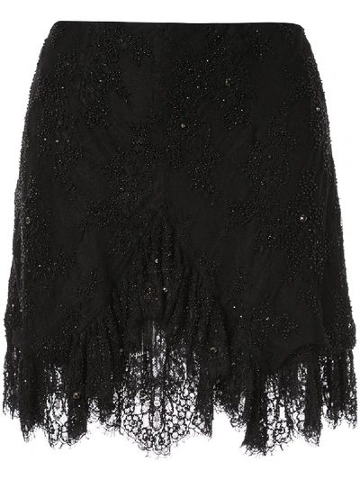 Shop Macgraw Stone Love Skirt In Black