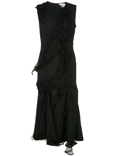 Shop Act N°1 Ruffle Trim Dress In Black