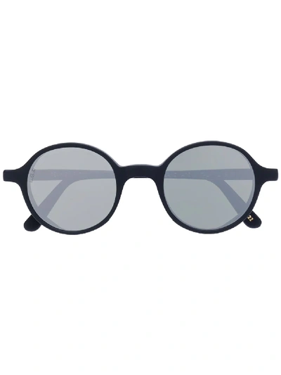 Shop Lgr Reunion Explorer Mirrored Sunglasses In Black