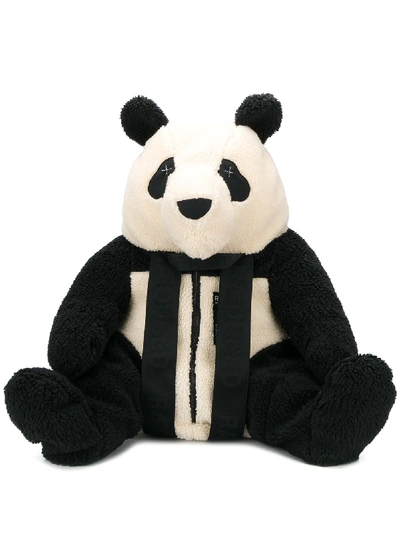 Shop Raeburn Panda Fleece Backpack In Black