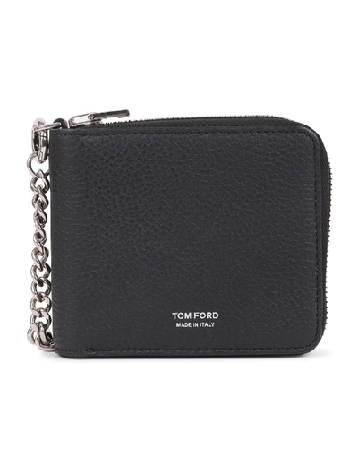 Shop Tom Ford Black Chain Wallet