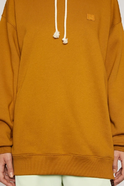 Shop Acne Studios Oversized Hooded Sweatshirt Caramel Brown
