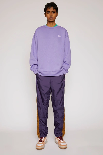Shop Acne Studios Oversized Sweatshirt Lavender Purple