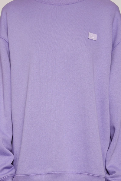 Shop Acne Studios Oversized Sweatshirt Lavender Purple