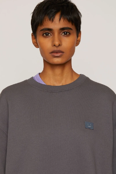 Shop Acne Studios Oversized Sweatshirt Stone Grey