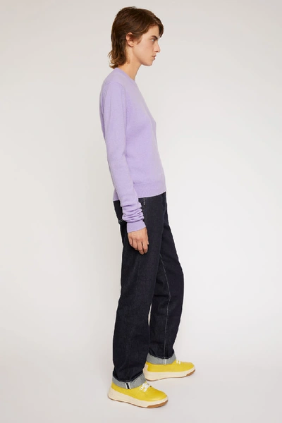 Shop Acne Studios Crewneck Sweater Lavender Purple