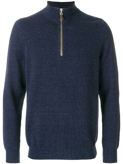Shop N•peal The Carnaby Cashmere Jumper In Blue