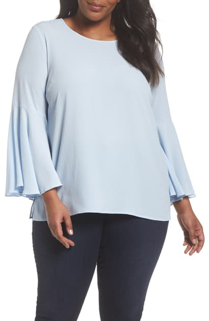 vince camuto bell sleeve blouse